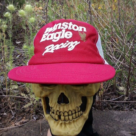 Vintage Winston Eagle Racing Snap Back Trucker Hat - Picture 1 of 6